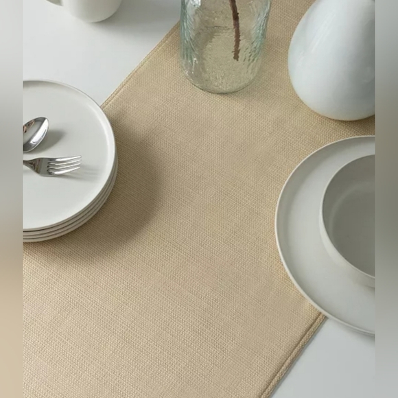 NEW BENSON MILLS Madison Solid Table Runner, 16" x 80 Gold - Picture 3 of 8